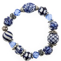 Heinen Delfts blauw Bracelet - Delft blue