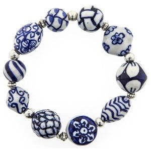 Heinen Delfts blauw Armband - Delfter Blau