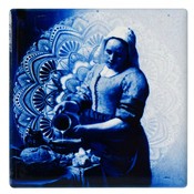 Heinen Delftware Magnet - Das Milchmädchen - Johannes Vermeer