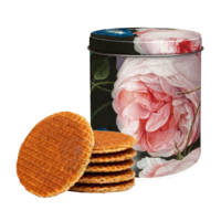 Typisch Hollands Tin stroopwafels - Golden age - Flowers - Heem