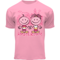 Holland fashion Kids T-shirt -pink/fuchsia Houses Amsterdam