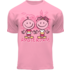 Holland fashion Kids T-shirt -pink/fuchsia Houses Amsterdam