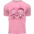 Holland fashion Kids T-shirt -pink/fuchsia Huisjes Amsterdam