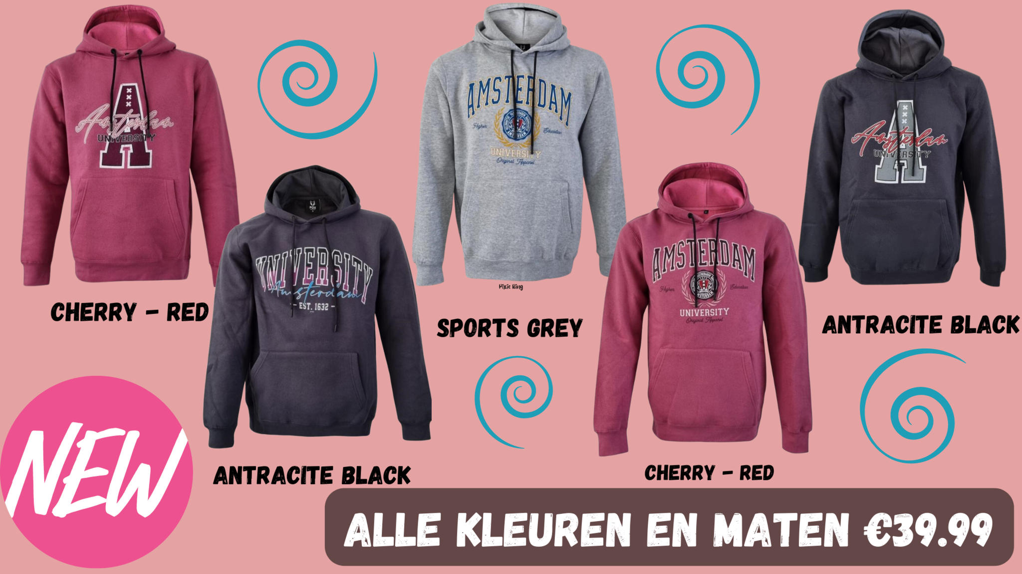 Nieuwe Hoodies ( University)