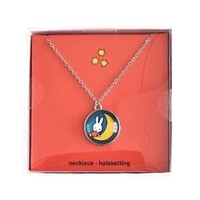 Typisch Hollands Necklace with medallion - Miffy - on the moon