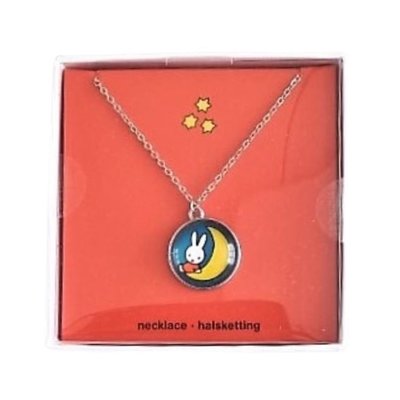 Typisch Hollands Necklace with medallion - Miffy - on the moon