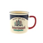 Typisch Hollands Small mug in gift box - Vintage Amsterdam - Houses