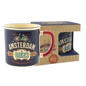 Typisch Hollands Kleine Tasse in Geschenkbox – Vintage Amsterdam – Fahrräder
