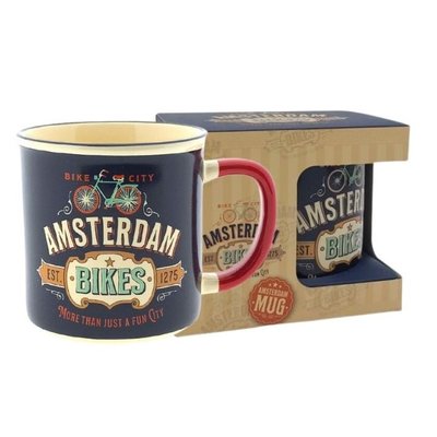 Typisch Hollands Small mug in gift box - Vintage Amsterdam - Bikes