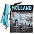 Robin Ruth Denim Nektas - Passport bag - Holland windmills - Blue - Black