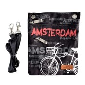 Robin Ruth Fashion Nektas - Paspoorttas - Amsterdam - Fiets - Zwart-Wit-Rood