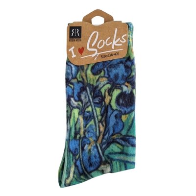 Typisch Hollands Damensocken Vincent van Gogh Iris (Allover-Motiv)
