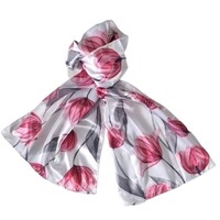 Robin Ruth Women's scarf - Viscose (artificial silk) Tulips
