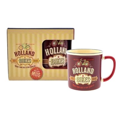 Matix Small mug in gift box - Vintage Holland bikes red