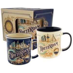 Typisch Hollands Mug set Rotterdam in gift boxes (Vintage)