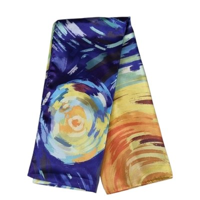 Robin Ruth Women's scarf - Viscose (artificial silk) Zone flowers Vincent van Gogh - Copy