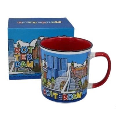 Typisch Hollands Becher Rotterdam in Geschenkbox (Comic)