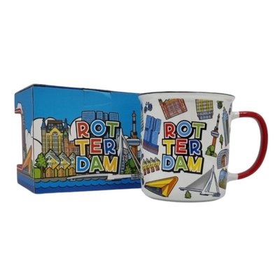 Typisch Hollands Becher Rotterdam in Geschenkbox - Iconic Rotterdam