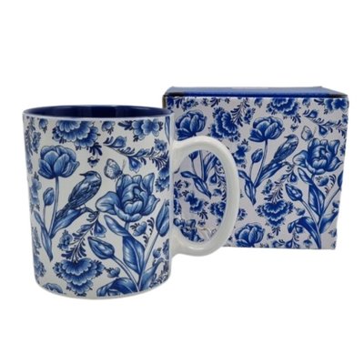 Typisch Hollands Becher Delfter blaue Vögel