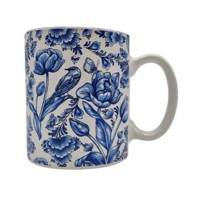 Typisch Hollands Tasse Delfter blaue Vögel