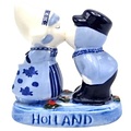 Typisch Hollands Kuspaar love Holland Delftsblauw -  6 cm