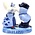 Typisch Hollands Kiss couple love Holland Delft blue - 6 cm