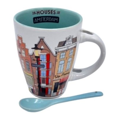 Typisch Hollands Mug with Spoon Amsterdam