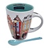 TTD Gifts Becher mit Löffel Amsterdam in Geschenkverpackung