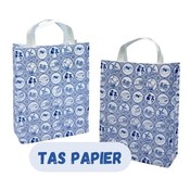 Typisch Hollands Geschenktüte aus Papier Delfter Blau