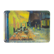 Typisch Hollands Kleines Tablett - Terrasse - Vincent van Gogh