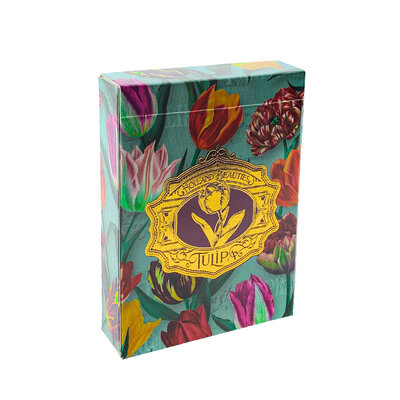 Matix Playing cards pretty tulips green