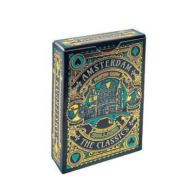 Typisch Hollands Playing cards Amsterdam green/gold