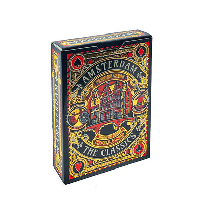 Typisch Hollands Playing cards Amsterdam red/gold