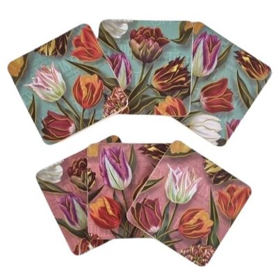 Matix Coasters botanical tulips (Pretty Tulips)