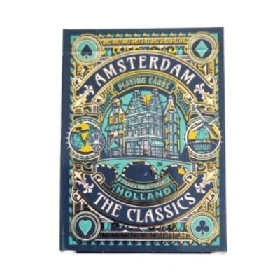 Typisch Hollands Playing cards Amsterdam green/gold