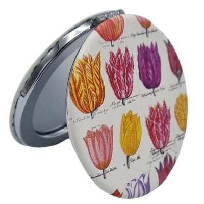 Typisch Hollands Mirror box - Round - White tulips