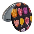 Typisch Hollands Mirror box - Round - Black tulips