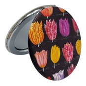 Typisch Hollands Mirror box - Round - Black tulips