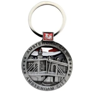 Matix Sleutelhanger Rond Amsterdam tin