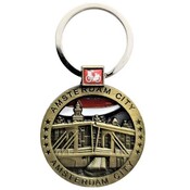 Matix Sleutelhanger Rond Amsterdam brons