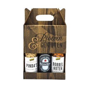 Typisch Hollands Beer box Peanut Pils & Bottle of Heineken beer (Taste and enjoy)