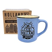 Typisch Hollands Retro Campus Mug Mill Large – Mühle – Blau