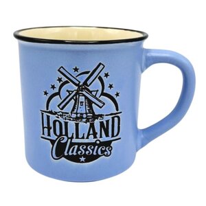Typisch Hollands Retro Campus Becher Mill Groß - Mill - Blau