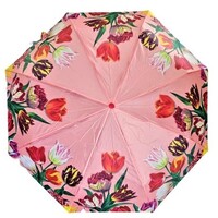 Typisch Hollands Luxury Tulip Umbrella pink in storage pouch