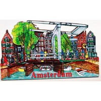 Typisch Hollands Magneet Amsterdamse grachten