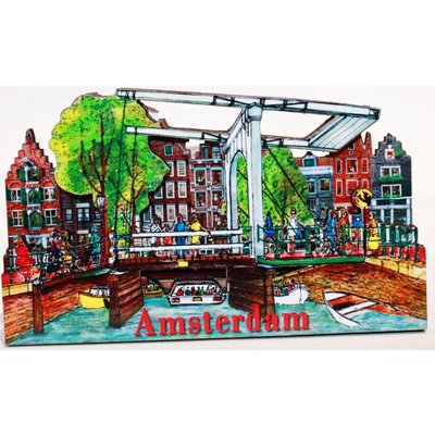 Typisch Hollands Magneet Amsterdamse grachten