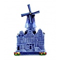 Typisch Hollands Stadtmühle Delft Blue - Groot - Amsterdam
