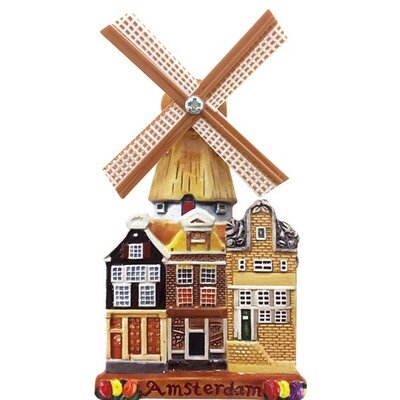 Typisch Hollands Magnet Windmill - Polyprint - Amsterdam