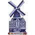 Typisch Hollands Magneet Molen - Polyprint - Holland - ( Delfts blauw)