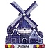Typisch Hollands Magnet village mill - Polyprint - Holland - (Delft blue)